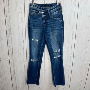 Flying Monkey High Rise Slim Straight Jeans